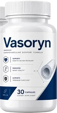 Vasoryn daily cardiovascular support capsule bottle